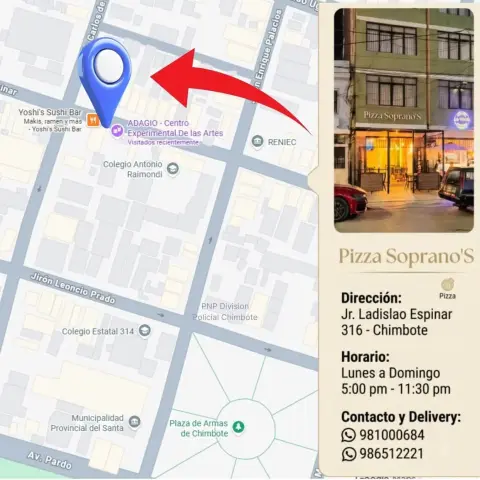 Atención en el local y pedidos para llevar