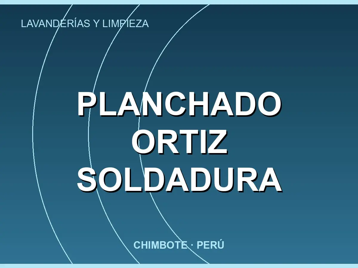 Abrir tarjeta de Planchado Ortiz Soldadura