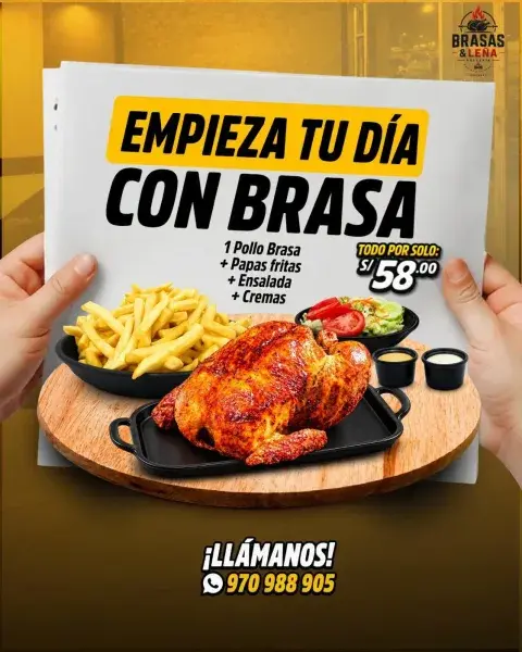 Pollería Brasas & Leña