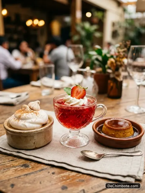 Postre Casero - Flan, Gelatina o Suspiro a la Limeña