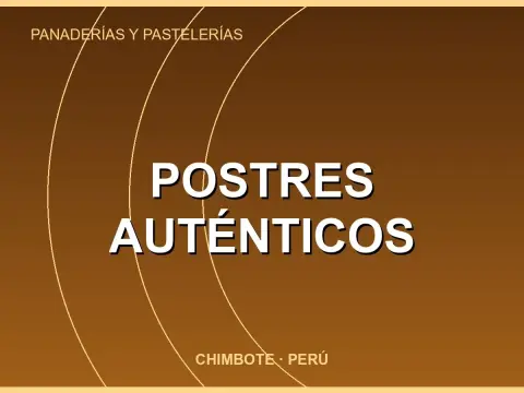 Postres Auténticos