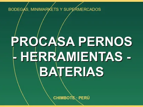 PROCASA PERNOS - HERRAMIENTAS - BATERIAS