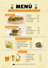 Menú ejecutivo diario con sopa, segundo plato y bebida