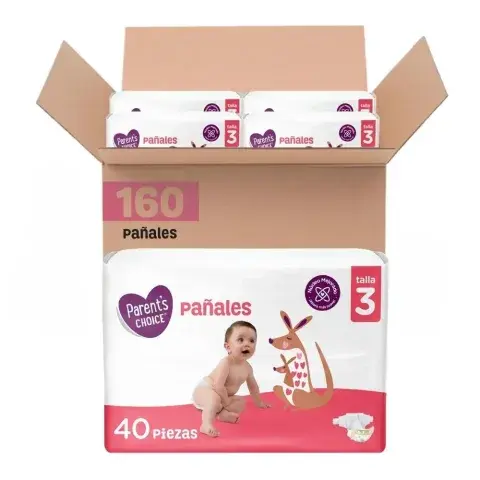 Pañales desechables etapa 4 paquete x 40 unidades