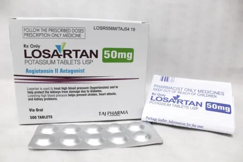 Losartán 50mg tabletas caja x 30 unidades