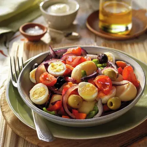 Ensalada César con pollo grillado y crutones