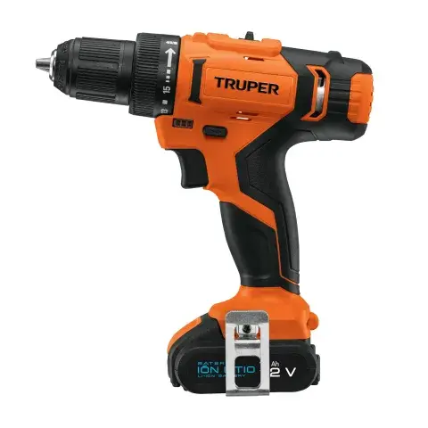 Taladro percutor inalámbrico 12V con maletín