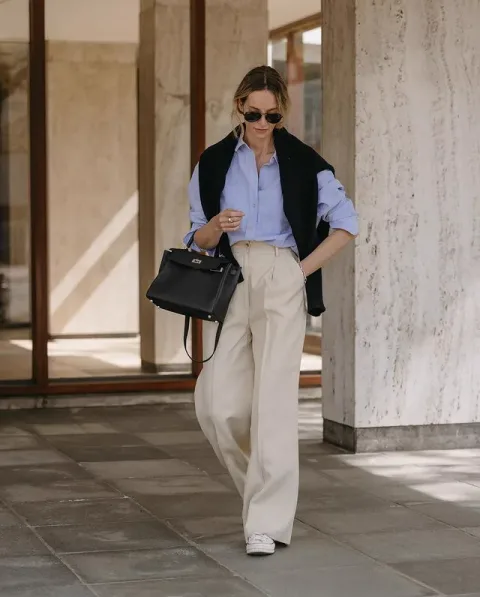 Pantalón de vestir para dama corte recto