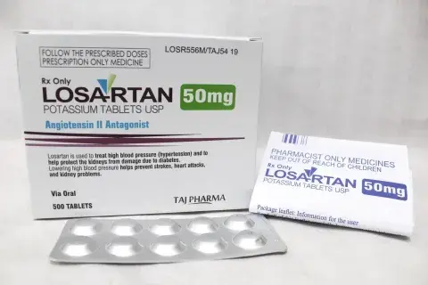 Losartán 50mg tabletas caja x 30 unidades