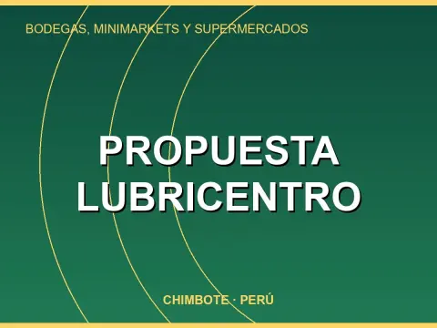 Propuesta Lubricentro