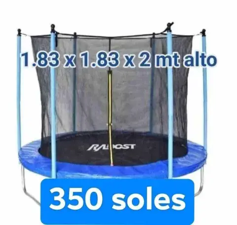 Cama saltarina 1.83 × 1.83 × 2 m de alto