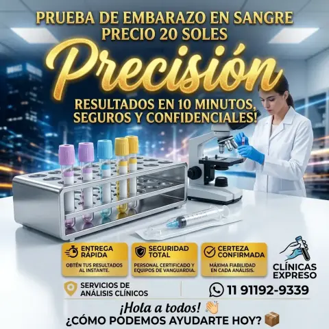 Prueba de Embarazo en Sangre Precio 20 soles |Consulta Obstétrica 365|Resultados en 10 minutos