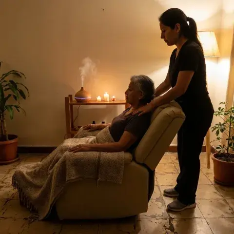 Sesión de terapia alternativa