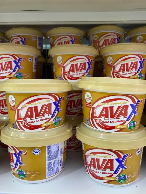 Lava X crema lavavajilla (pote amarillo)