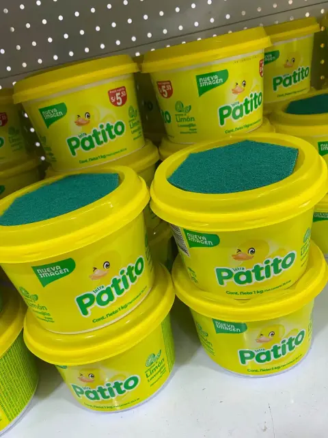 Jabón Patito con esponja (pote)