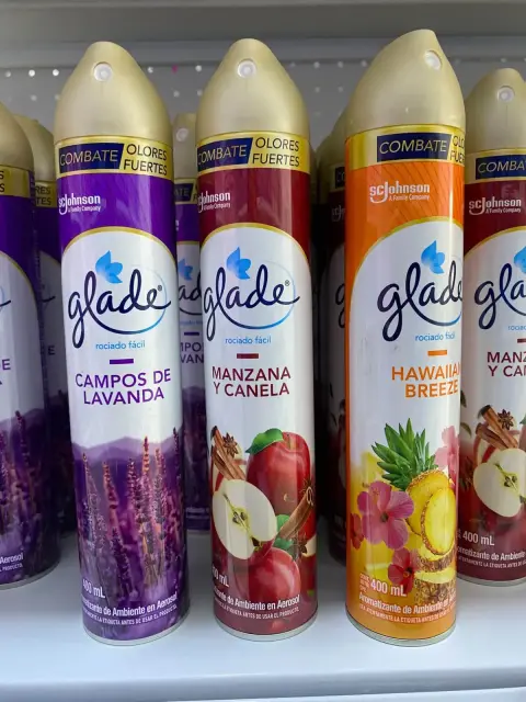 Ambientador Glade Campos de Lavanda y Hawaiian Breeze