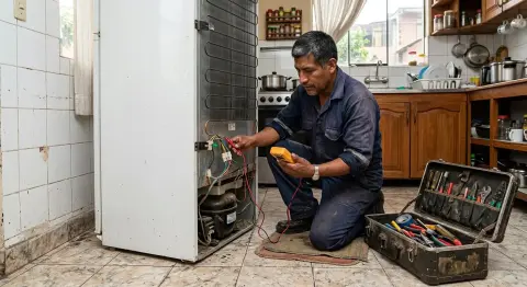 Reparación de refrigeradora que no enfría en Chimbote