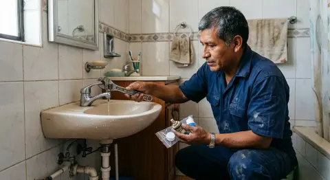 Reparación de grifería que gotea en Chimbote