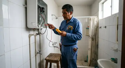 Reparación de terma eléctrica que no calienta en Chimbote