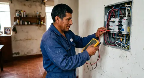 Reparación de instalación eléctrica que tumba los tacos en Chimbote