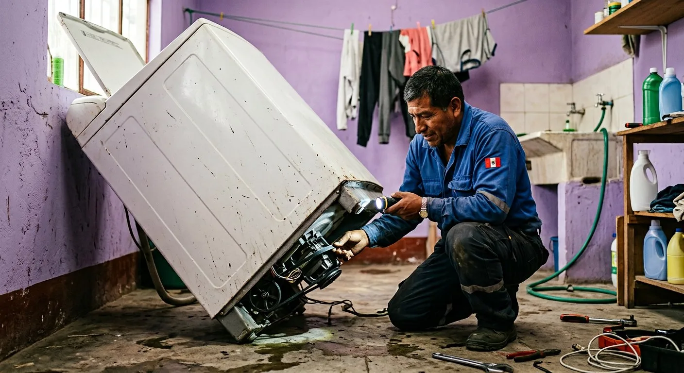 Reparación de lavadora que no centrifuga en Chimbote