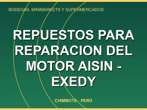 Repuestos Para Reparacion Del Motor Aisin - Exedy