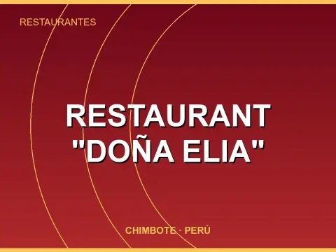 Restaurant "Doña Elia"