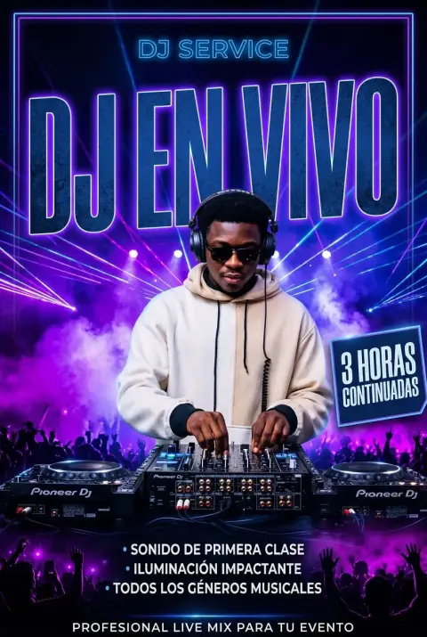 DJ · 3 horas continuadas