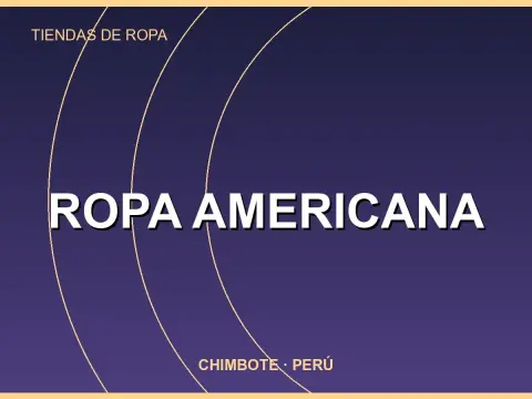 ROPA AMERICANA