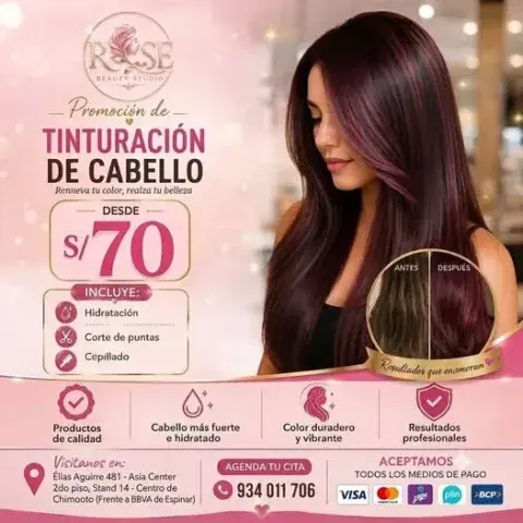 Tinturación de cabello