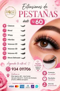 Extensiones de pestañas desde S/ 60