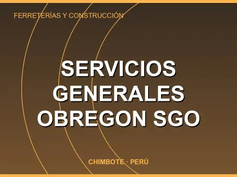 Servicios Generales Obregon SGO