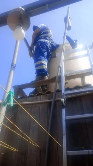 Limpieza y desinfección de tanque elevado