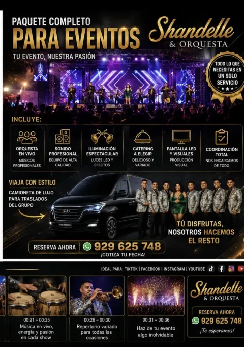 Paquete completo para eventos