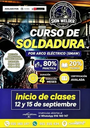 Matrícula al curso de soldadura