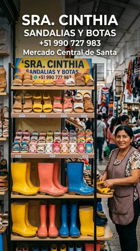 Sandalias para Damas y Niños + Botas de Plástico