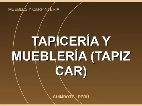 Tapicería y Mueblería (Tapiz Car)