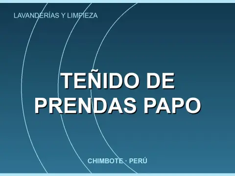 Teñido de prendas Papo