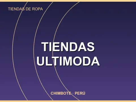 Tiendas Ultimoda
