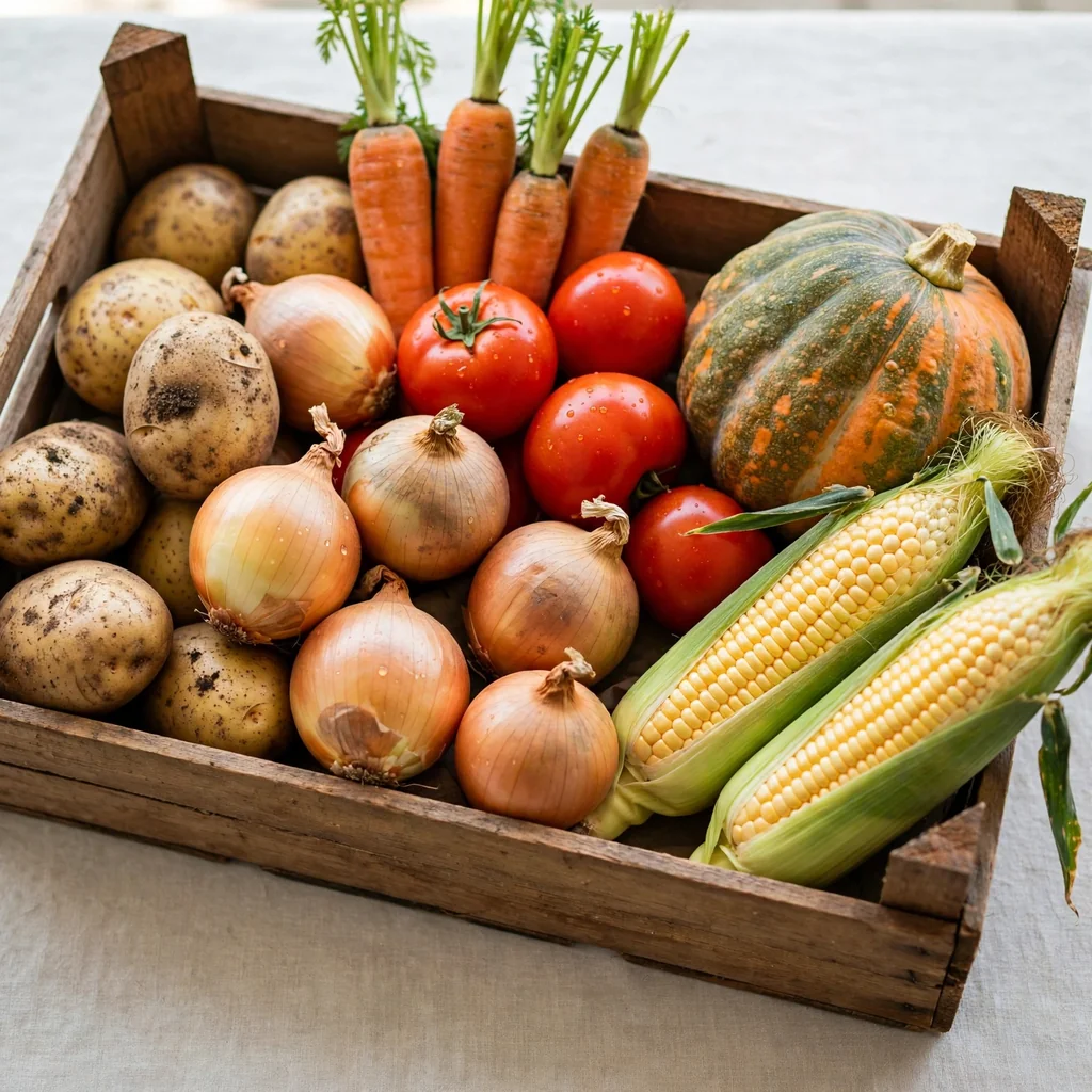 Caja de verduras frescas del día (5 kg)