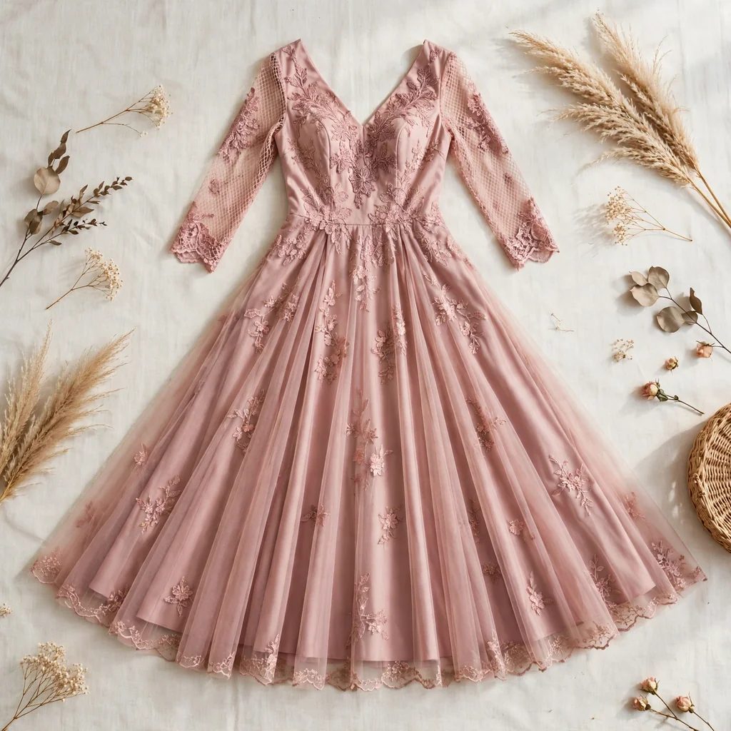 Vestido de fiesta de dama (tallas S a XL)
