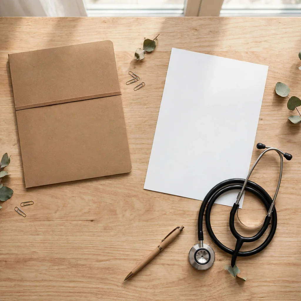 Consulta médica general con historia clínica y receta