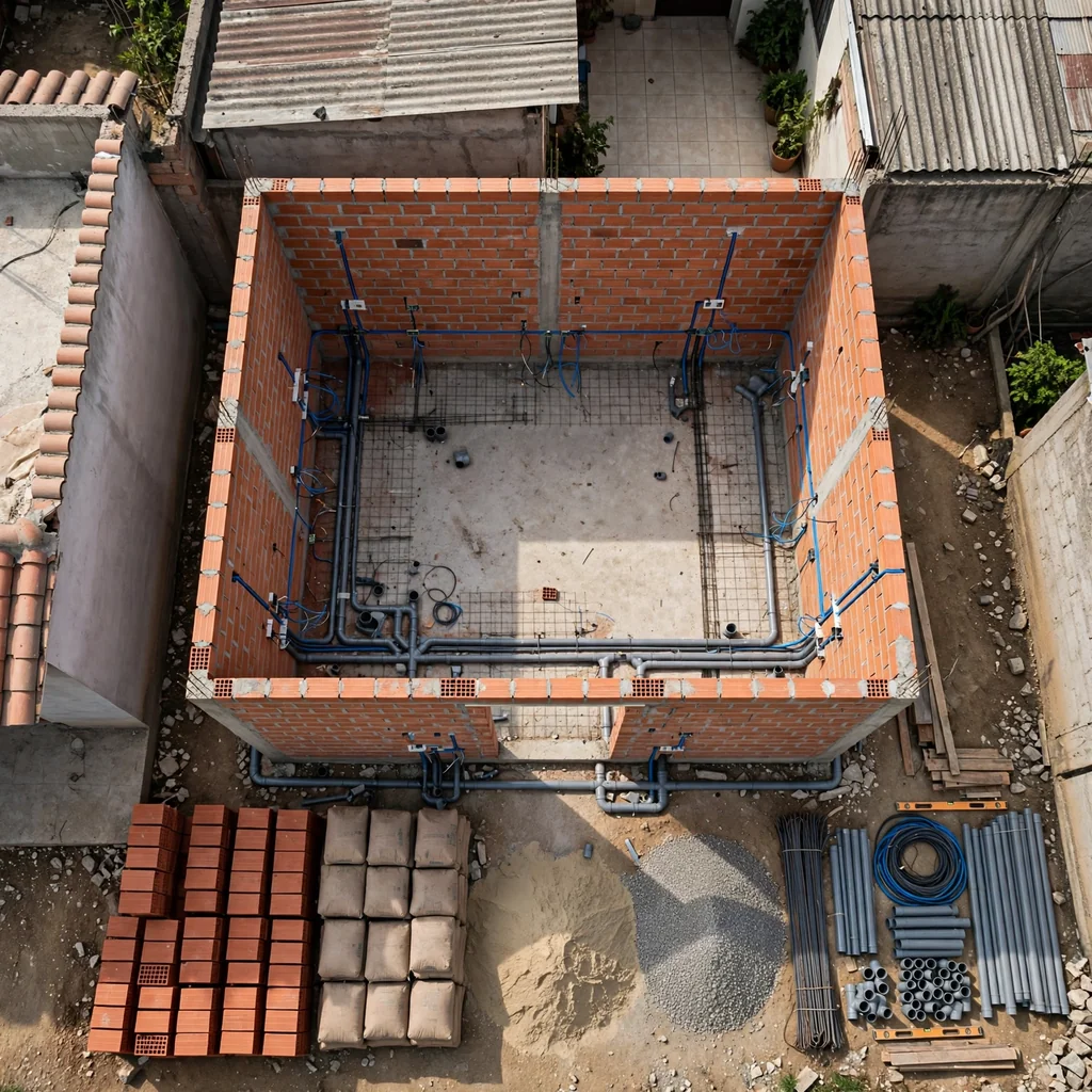 Ampliación de vivienda: construcción de un ambiente adicional (obra gris)