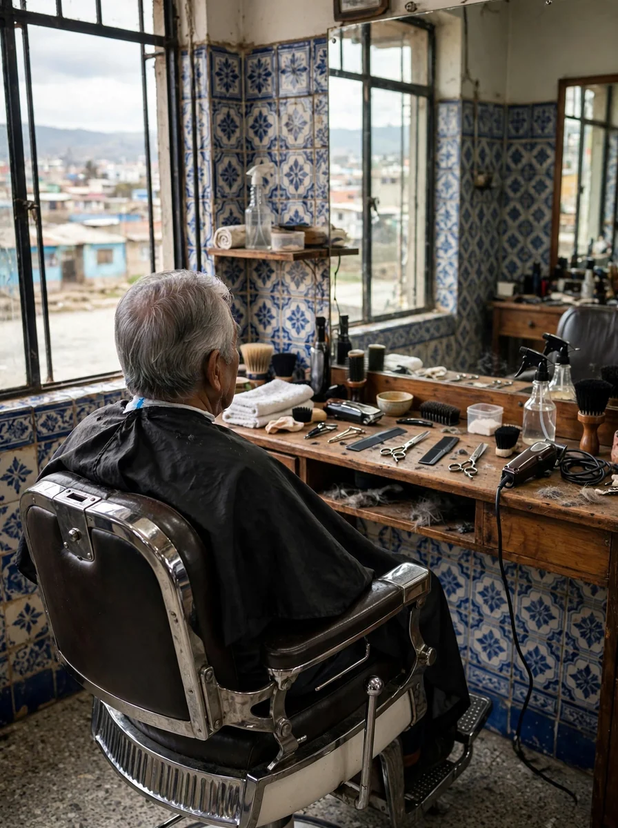 Corte de cabello para adulto mayor