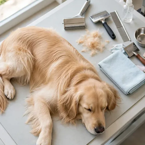 Deslanado profundo para perros de pelo largo