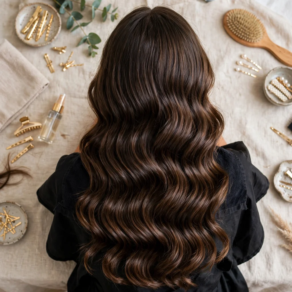 Peinado de fiesta (ondas o planchado)