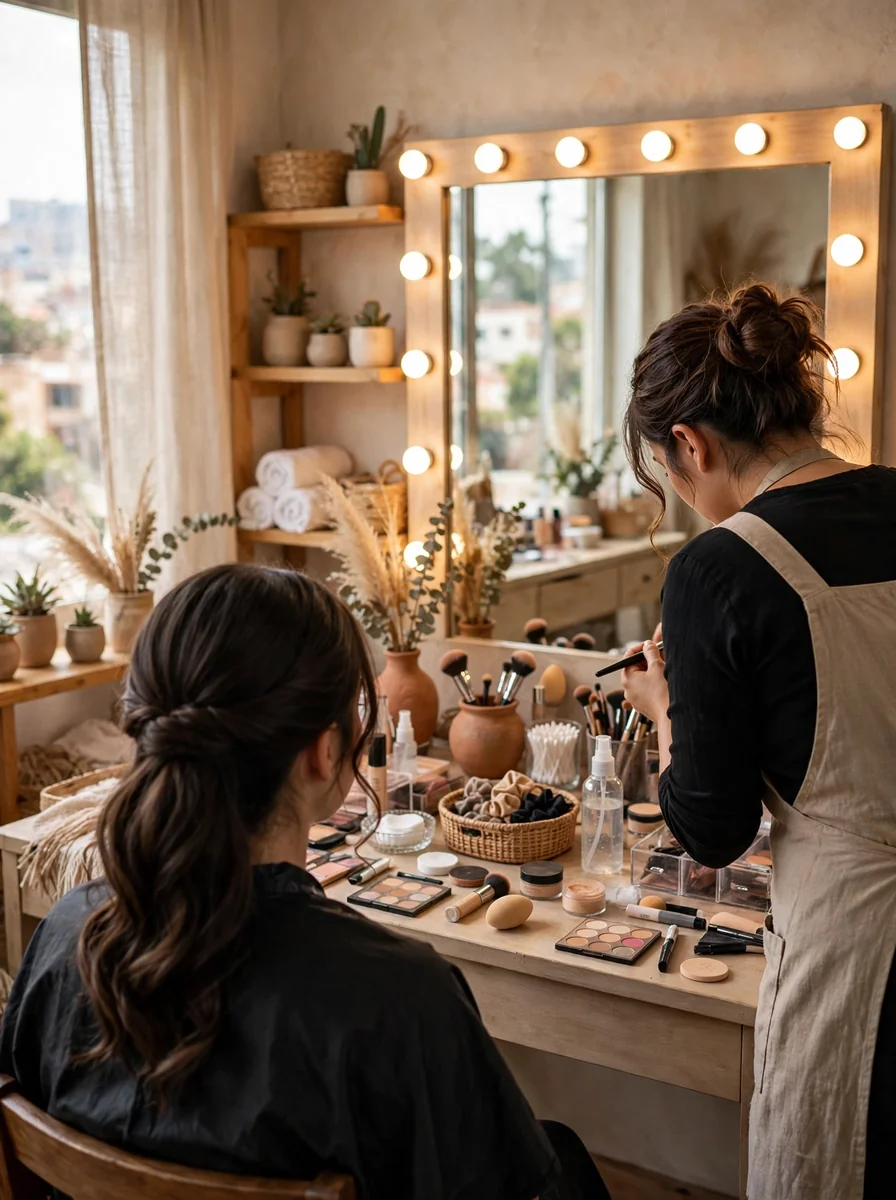 Peinado y maquillaje de quinceañera o graduación con prueba del look