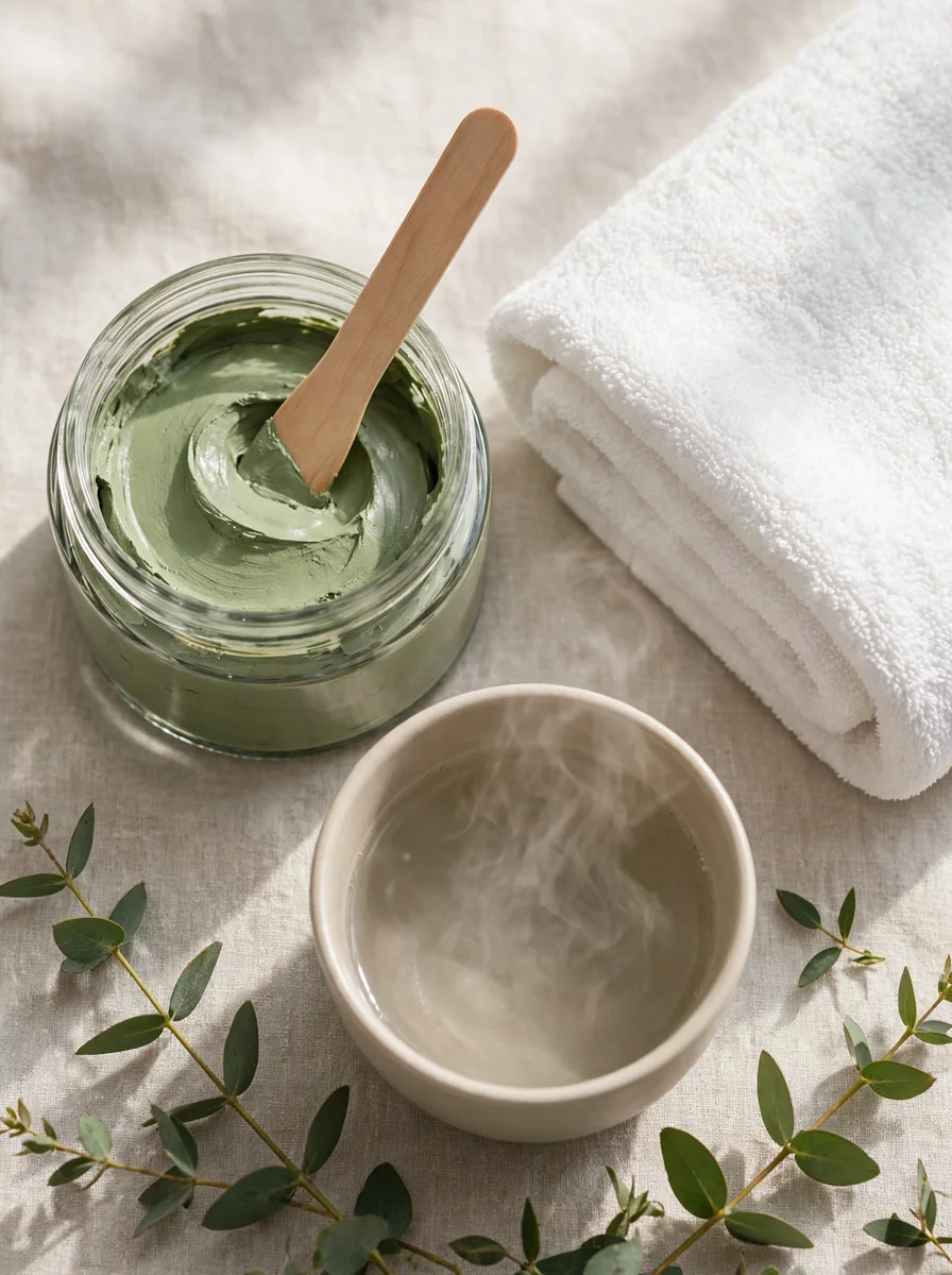Limpieza facial profunda con vapor y mascarilla
