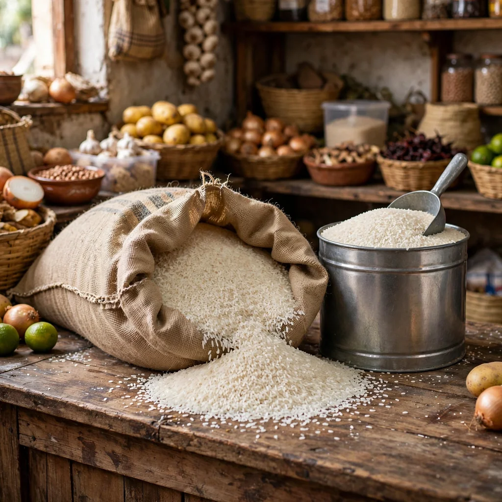 Arroz extra a granel por saco de 50 kg