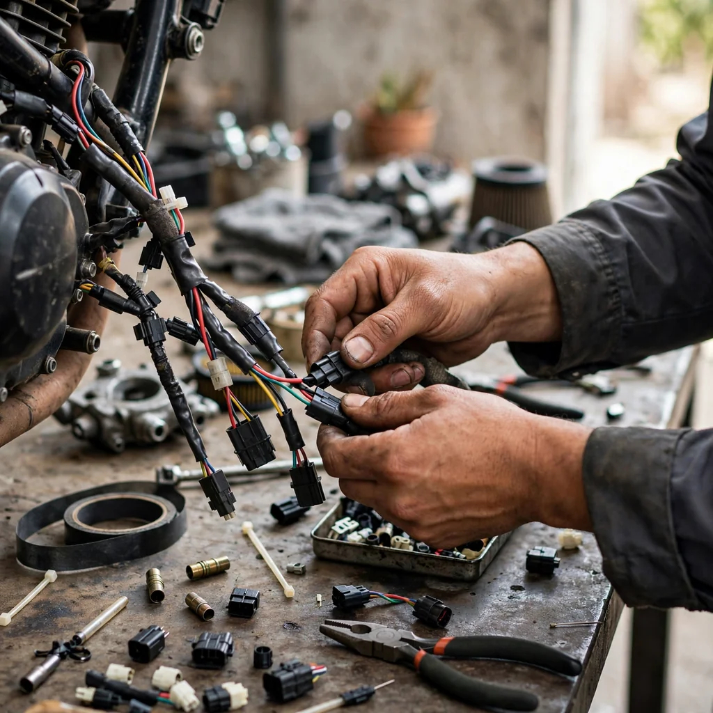 Reparacion de sistema electrico de moto